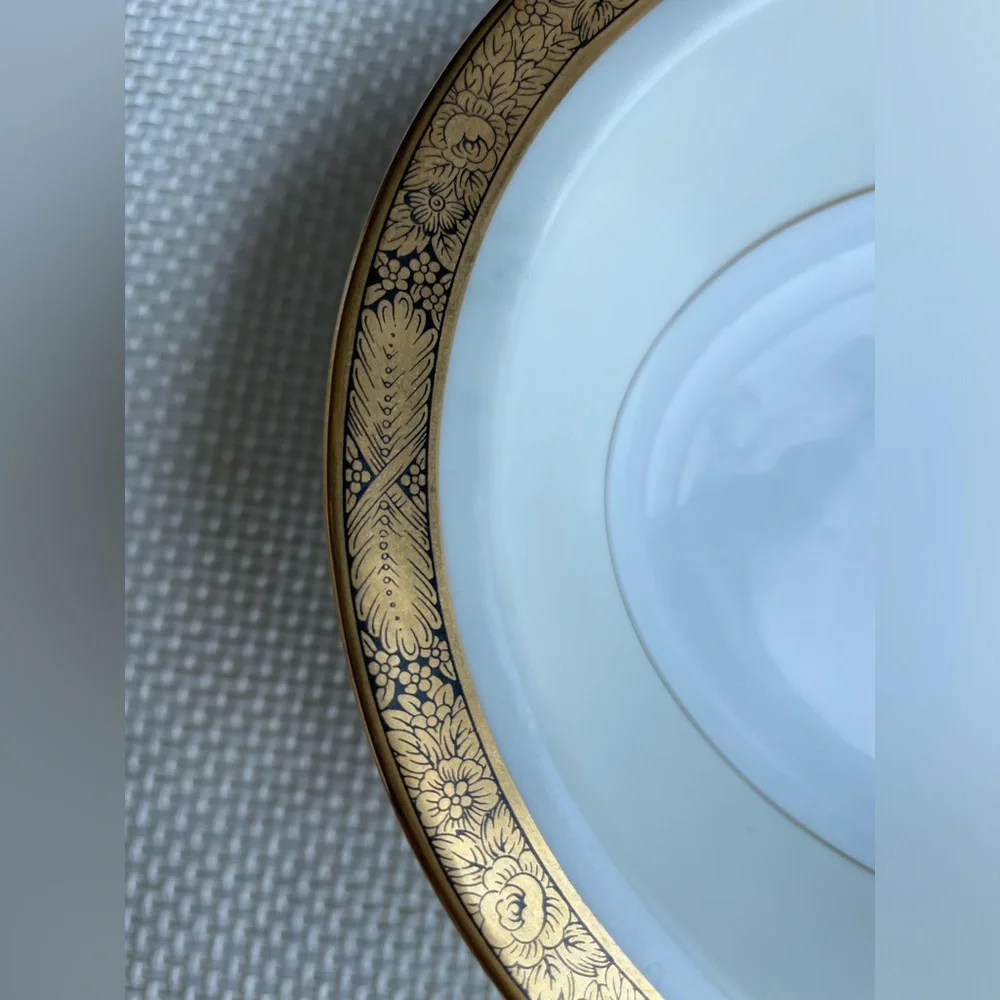 Noritake Goldkin 5675 Oval Vegetable serving Bowl 10 inch Japan 1950s
